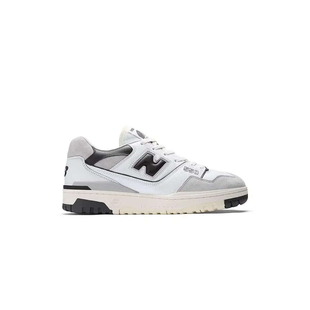 NWT New Balance 550 Men Shoes, White/Black, Size 6